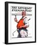 "Golf Trophy," Saturday Evening Post Cover, June 6, 1925-George Brehm-Framed Premium Giclee Print