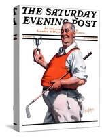 "Golf Trophy," Saturday Evening Post Cover, June 6, 1925-George Brehm-Stretched Canvas