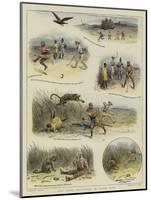 Golf under Difficulties on Indian Links-William Ralston-Mounted Giclee Print