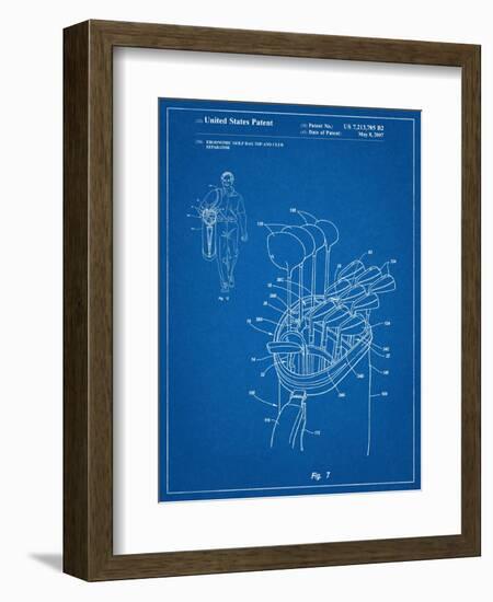 Golf Walking Bag Patent Golf Patent-null-Framed Art Print