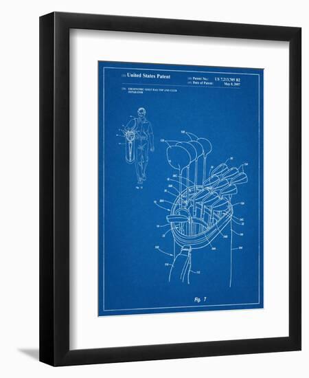 Golf Walking Bag Patent Golf Patent-null-Framed Art Print