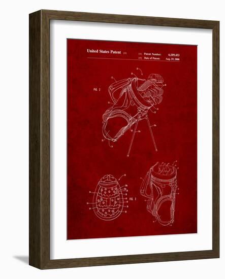 Golf Walking Bag Patent-Cole Borders-Framed Art Print