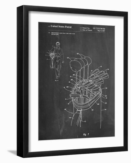 Golf Walking Bag Patent-null-Framed Art Print