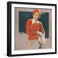 Golf Womens, USA, 1930-null-Framed Giclee Print