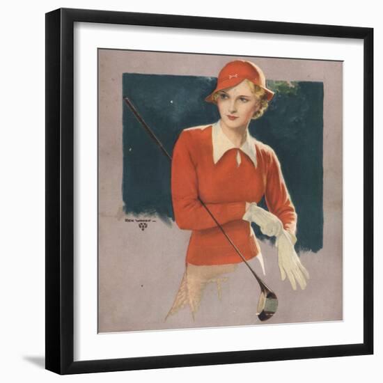 Golf Womens, USA, 1930-null-Framed Giclee Print