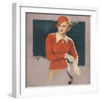 Golf Womens, USA, 1930-null-Framed Giclee Print