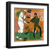 Golf-Magassa-Framed Art Print