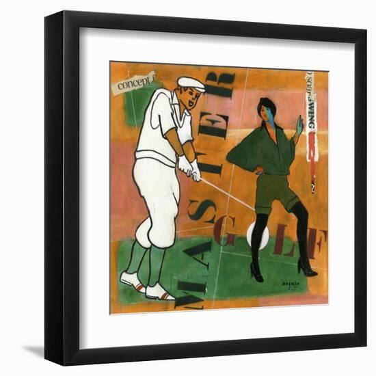Golf-Magassa-Framed Art Print