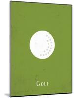 Golf-null-Mounted Art Print