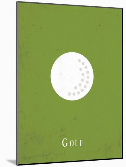 Golf-null-Mounted Art Print