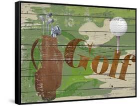 Golf-Karen Williams-Framed Stretched Canvas
