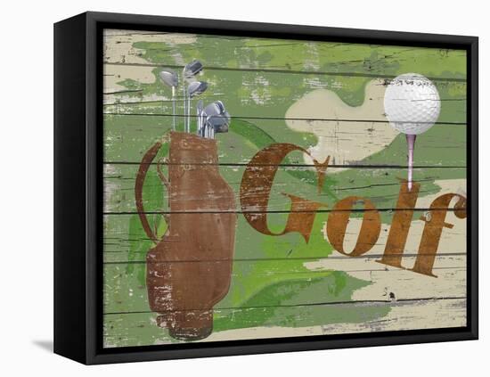 Golf-Karen Williams-Framed Stretched Canvas