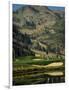 Golfcourse at the Foot of the Hill-null-Framed Photographic Print