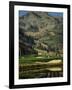 Golfcourse at the Foot of the Hill-null-Framed Photographic Print