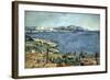 Golfe de Marseille vu de l'Estaque-Paul Cézanne-Framed Giclee Print