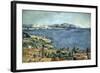 Golfe de Marseille vu de l'Estaque-Paul Cézanne-Framed Giclee Print