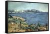 Golfe de Marseille vu de l'Estaque-Paul Cézanne-Framed Stretched Canvas