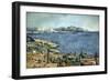 Golfe de Marseille vu de l'Estaque-Paul Cézanne-Framed Giclee Print