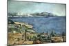 Golfe de Marseille vu de l'Estaque-Paul Cézanne-Mounted Giclee Print