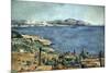 Golfe de Marseille vu de l'Estaque-Paul Cézanne-Mounted Giclee Print