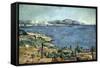 Golfe de Marseille vu de l'Estaque-Paul Cézanne-Framed Stretched Canvas