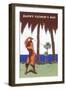 Golfer Amid Palm Trees-null-Framed Art Print