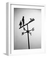 Golfer And Caddy Weather Vane-Bettmann-Framed Photographic Print