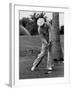 Golfer Ben Hogan, Demonstrating His Golf Drive-J^ R^ Eyerman-Framed Premium Photographic Print