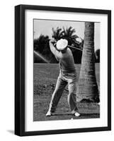 Golfer Ben Hogan, Demonstrating His Golf Drive-J^ R^ Eyerman-Framed Premium Photographic Print