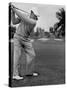 Golfer Ben Hogan, Keeping His Shoulders Level at Top of Swing-J^ R^ Eyerman-Stretched Canvas
