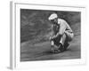 Golfer Ben Hogan Lining Up His Putt-Joe Scherschel-Framed Premium Photographic Print