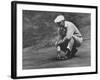 Golfer Ben Hogan Lining Up His Putt-Joe Scherschel-Framed Premium Photographic Print