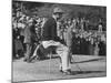 Golfer Ben Hogan, Resting on Portable Folding Seat During Los Angeles Open Golf Tournament-Peter Stackpole-Mounted Premium Photographic Print