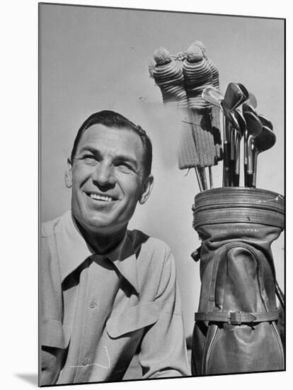 Golfer Ben Hogan with Golf Bag-Martha Holmes-Mounted Premium Photographic Print