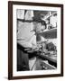 Golfer Ben Hogan Working on Golf Club in Workshop-Martha Holmes-Framed Premium Photographic Print