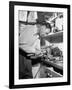 Golfer Ben Hogan Working on Golf Club in Workshop-Martha Holmes-Framed Premium Photographic Print