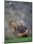 Golfer Blasting a Shot Out of a Sand Trap, San Diego, California, USA-Chris Trotman-Mounted Photographic Print