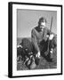 Golfer Byron Nelson Cleaning the Cleats on His Shoes-Gabriel Benzur-Framed Premium Photographic Print