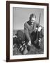 Golfer Byron Nelson Cleaning the Cleats on His Shoes-Gabriel Benzur-Framed Premium Photographic Print