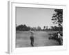 Golfer Byron Nelson Hitting the Ball During a Tournament-null-Framed Premium Photographic Print