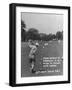 Golfer Byron Nelson Making His Second Shot on 15th Hole-null-Framed Photographic Print