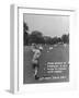 Golfer Byron Nelson Making His Second Shot on 15th Hole-null-Framed Photographic Print