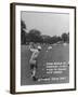 Golfer Byron Nelson Making His Second Shot on 15th Hole-null-Framed Photographic Print