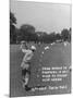 Golfer Byron Nelson Making His Second Shot on 15th Hole-null-Mounted Photographic Print