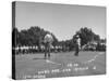 Golfer Byron Nelson Putting for a Birdie on 17th Green-null-Stretched Canvas