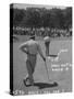 Golfer Byron Nelson Putting on the 15th Green-null-Stretched Canvas