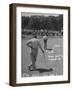 Golfer Byron Nelson Putting on the 15th Green-null-Framed Photographic Print