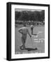 Golfer Byron Nelson Putting on the 15th Green-null-Framed Photographic Print