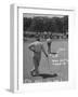 Golfer Byron Nelson Putting on the 15th Green-null-Framed Photographic Print