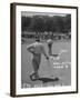 Golfer Byron Nelson Putting on the 15th Green-null-Framed Photographic Print